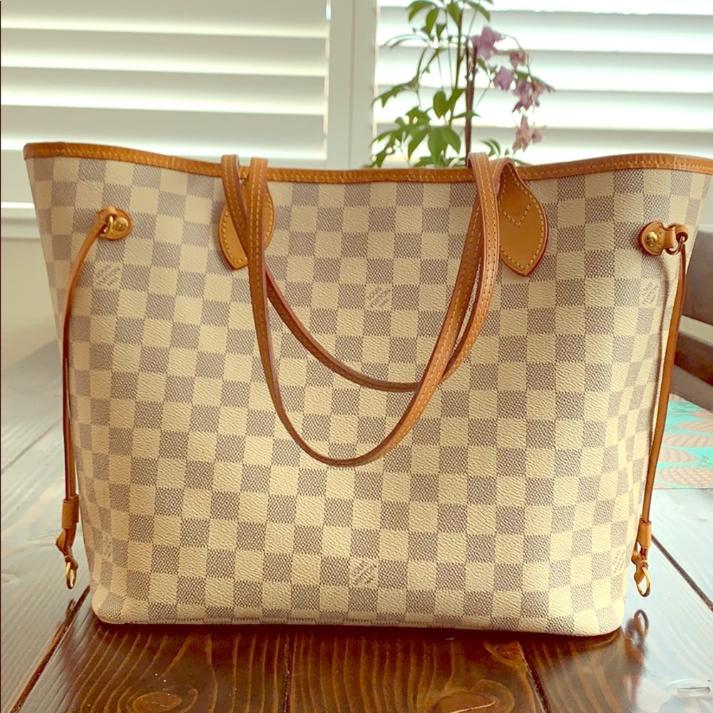 Louis Vuitton Damier Azur Never Full MM